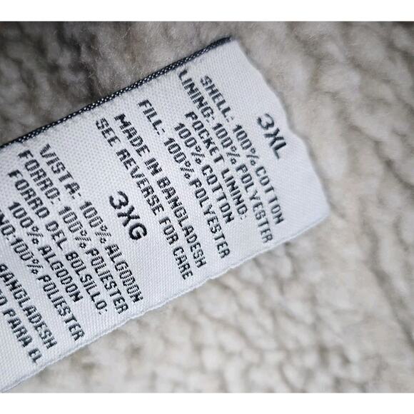 Wrangler Chore Coat Mens 3XL Sherpa Fleece Lined Barn Outdoors Western Utility - Picture 4 of 7